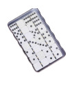 Double Six Dominoes, 28 Tile Colored Dots Domino Game Set